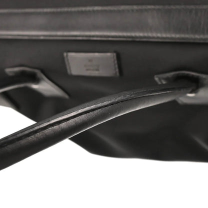 Gucci Black Canvas 2way Duffle Shoulder Handbag