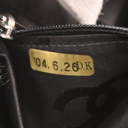 Chanel 2005-2006 Beige Black Calfskin Cambon Ligne Bowling Bag