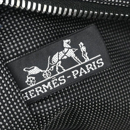 Hermes Gray Canvas Herline Tote TGM Handbag