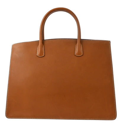 Hermes 1999 Natural Vache White Bus GM Tote Bag