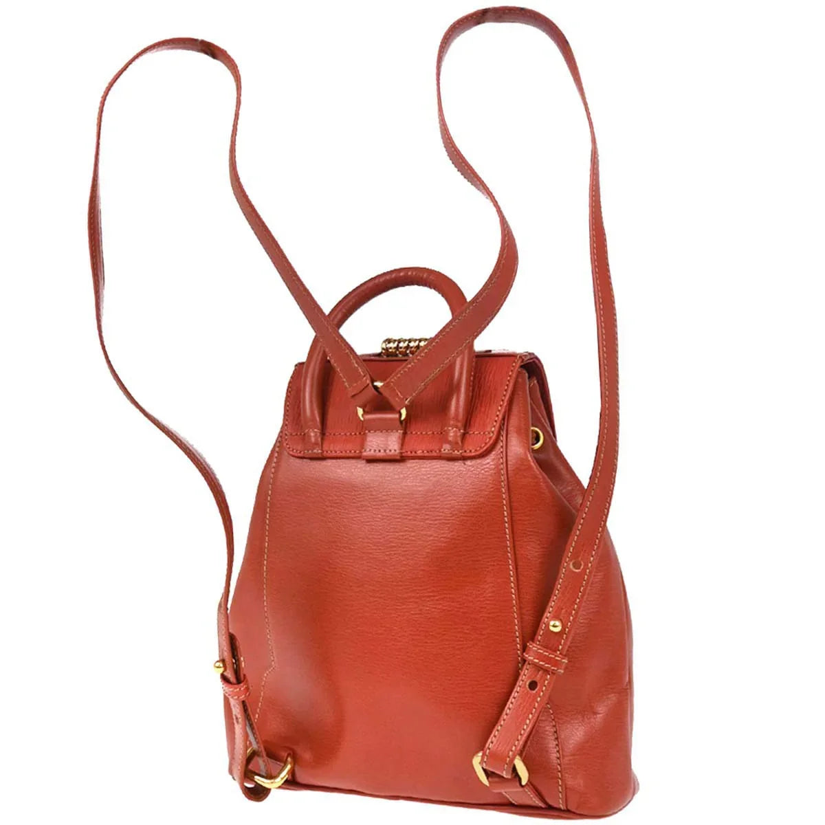 Loewe Vermilion Red Leather Velazquez Backpack