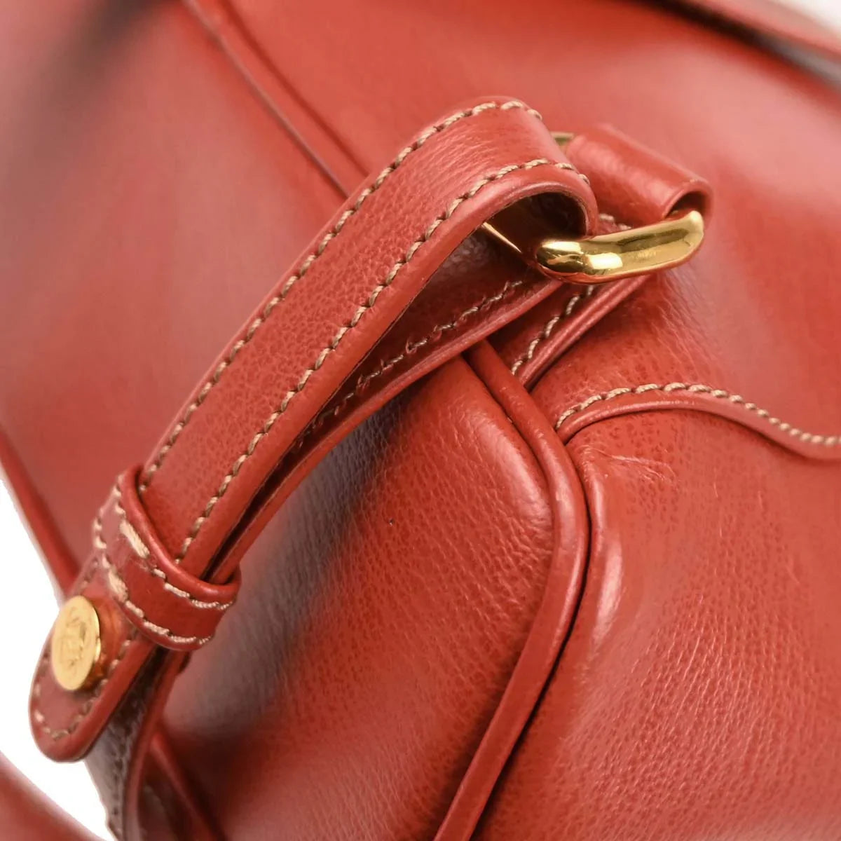 Loewe Vermilion Red Leather Velazquez Backpack