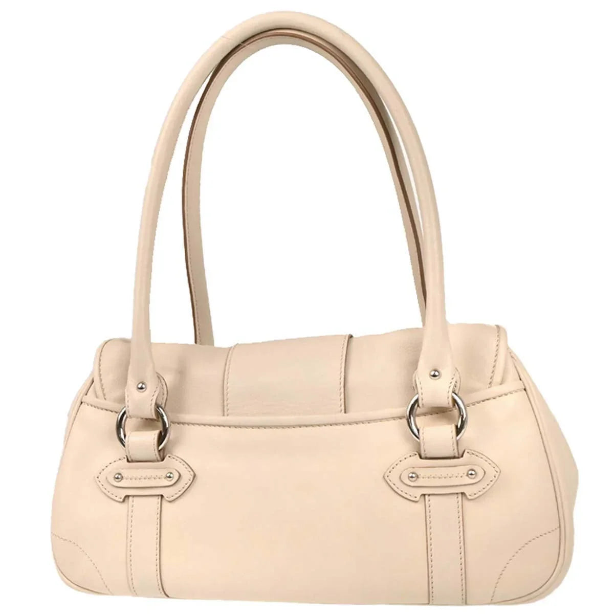 Christian Dior 2006 Ivory Leather Handbag