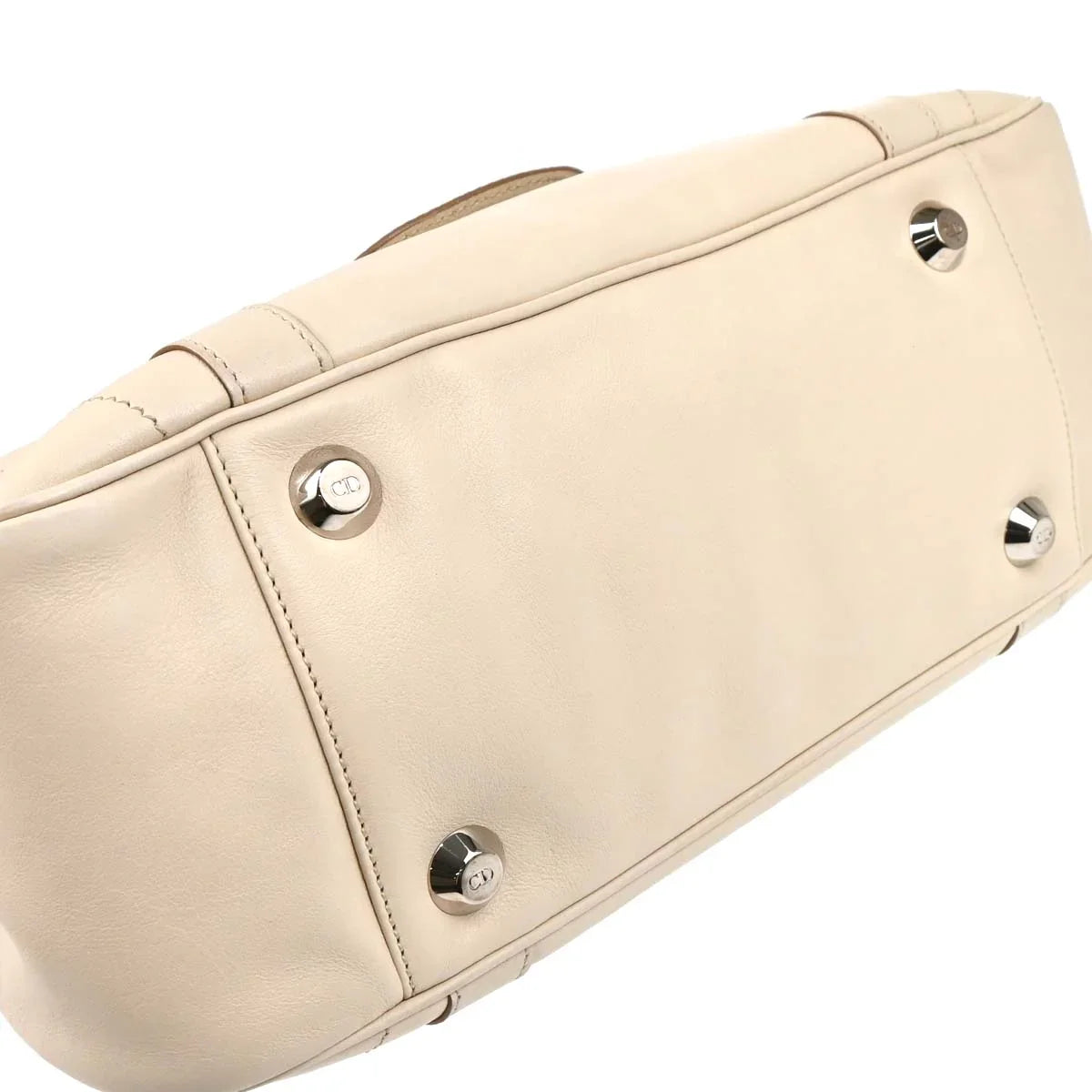 Christian Dior 2006 Ivory Leather Handbag