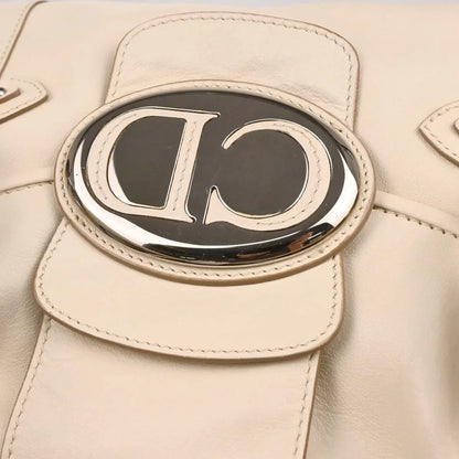 Christian Dior 2006 Ivory Leather Handbag