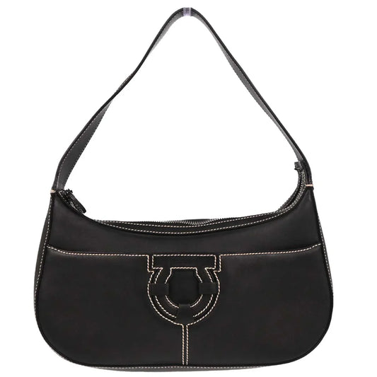 Salvatore Ferragamo Black Leather Handbag