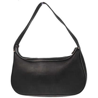 Salvatore Ferragamo Black Leather Handbag