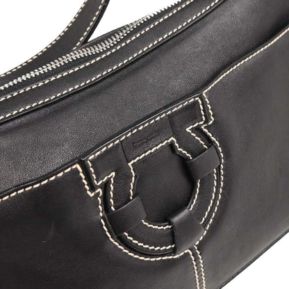 Salvatore Ferragamo Black Leather Handbag
