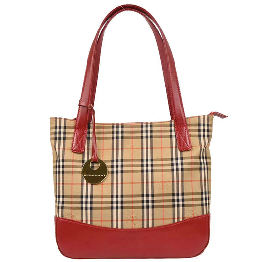 Burberry Beige House Check Tote Handbag