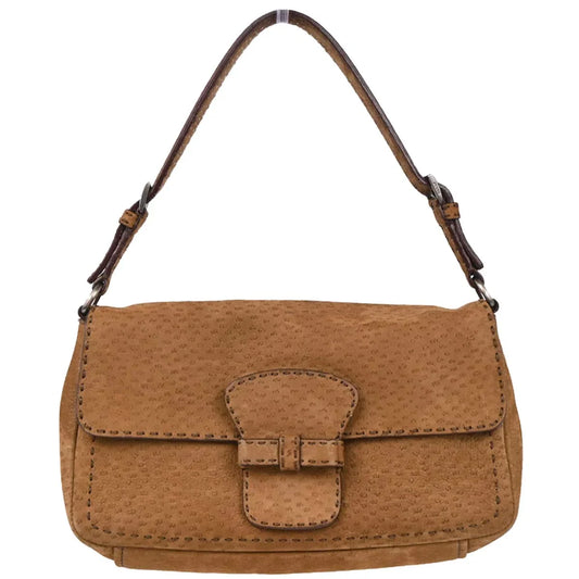 Prada Brown Suede Handbag
