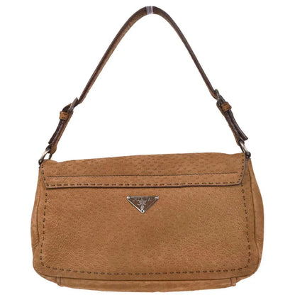 Prada Brown Suede Handbag