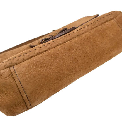 Prada Brown Suede Handbag