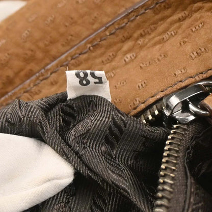 Prada Brown Suede Handbag