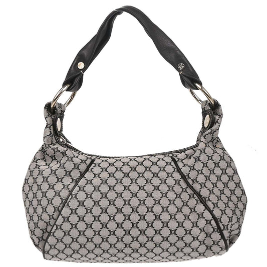 Celine Gray Canvas Macadam Handbag