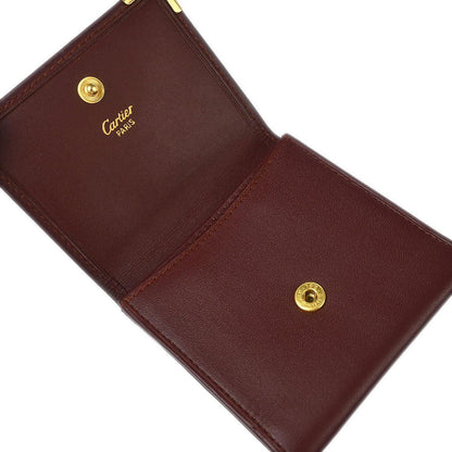 Cartier Coin Purse Wallet Bordeaux