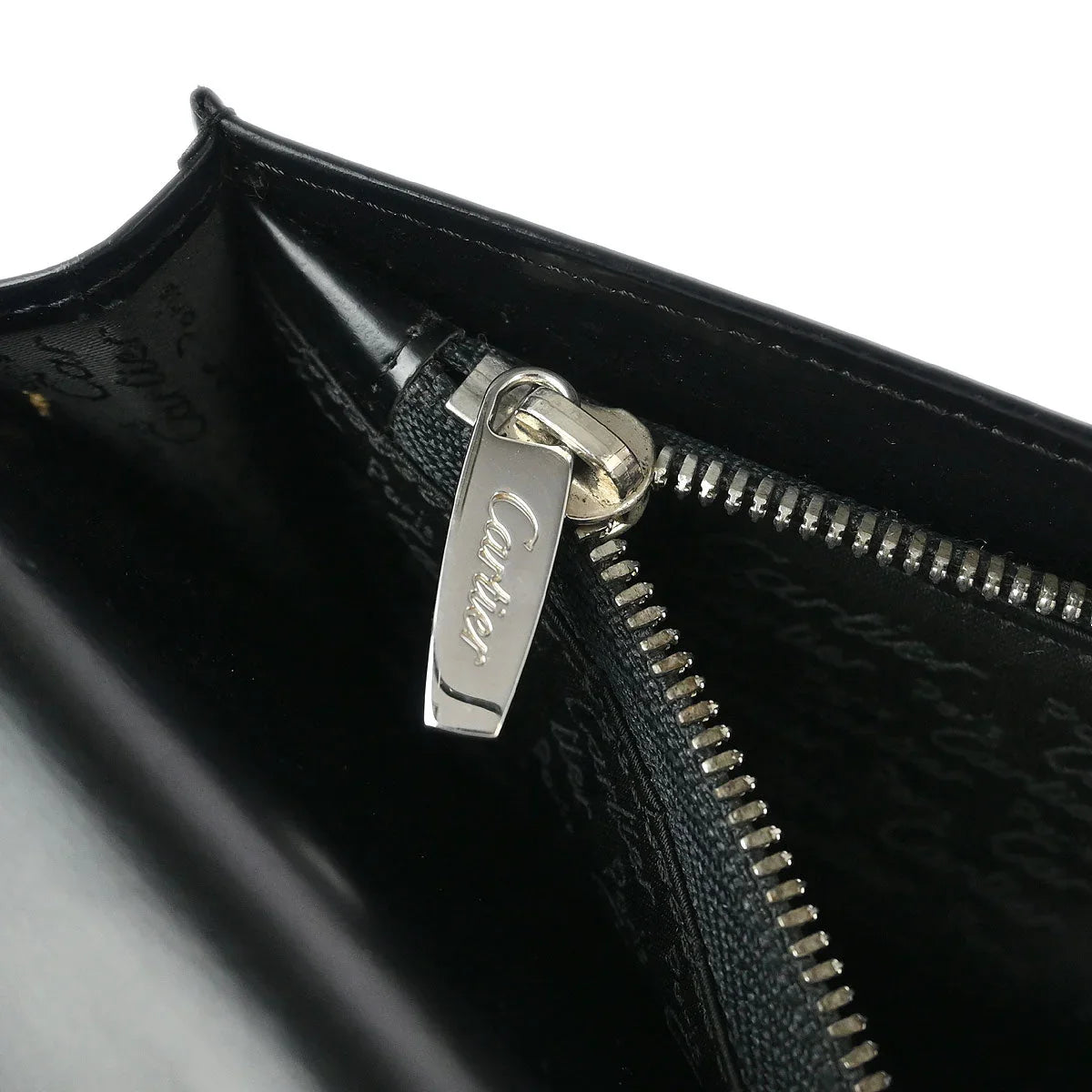 Cartier Bifold Pasha Wallet Black Leather