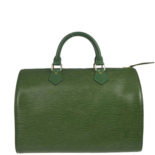 Louis Vuitton 1995 Green Epi Speedy 30 Handbag M43004