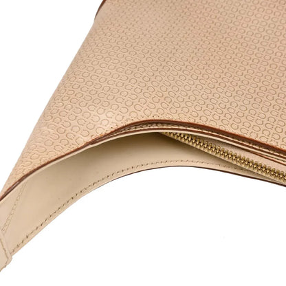 Salvatore Ferragamo Beige Leather Handbag
