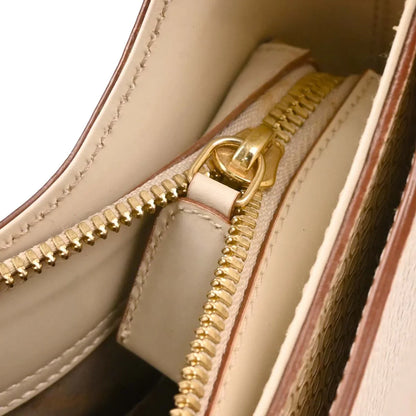 Salvatore Ferragamo Beige Leather Handbag