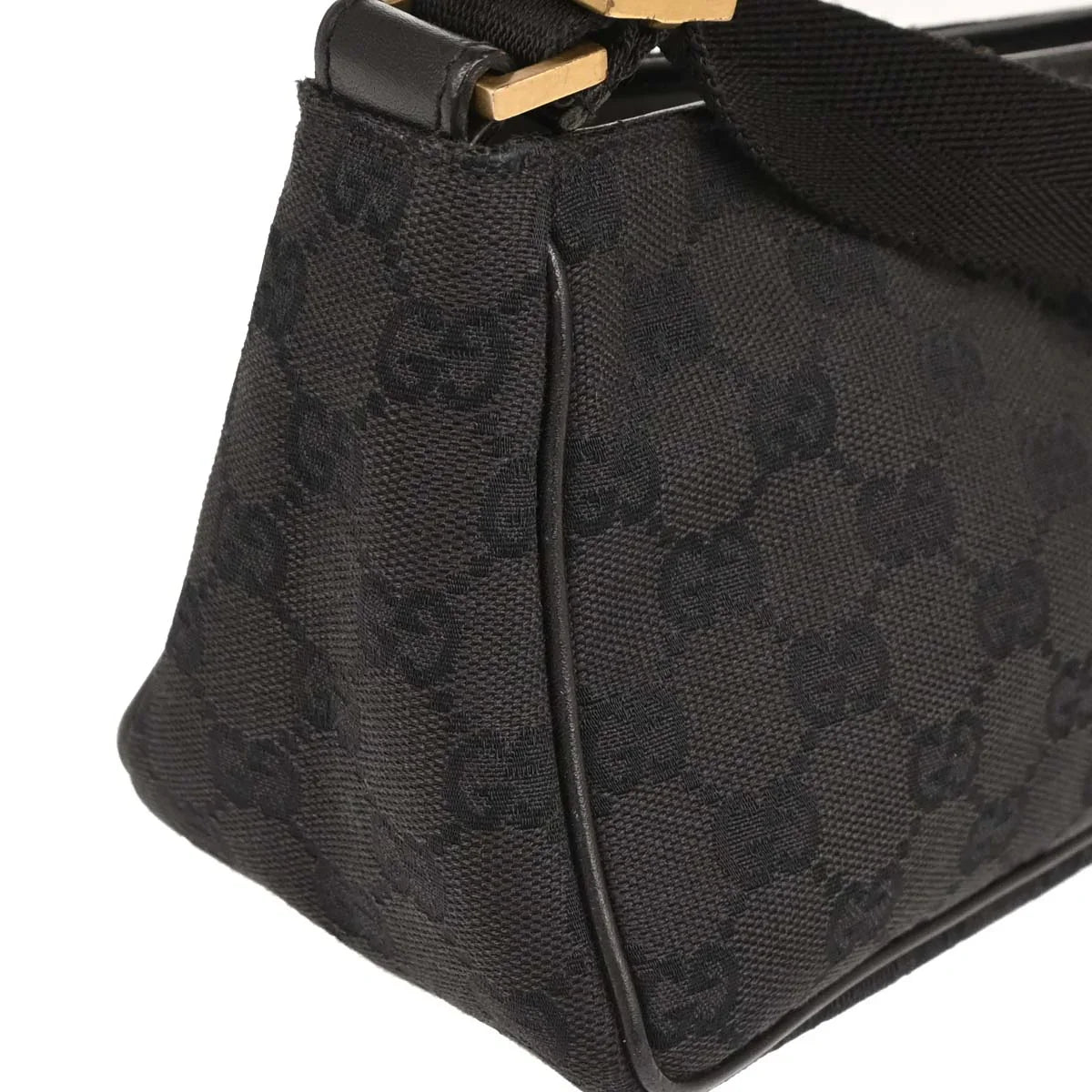 Gucci Black Canvas GG Handbag