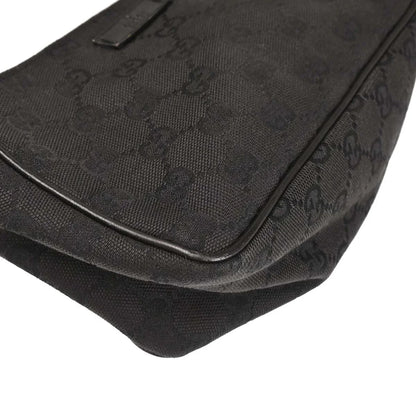 Gucci Black Canvas GG Handbag