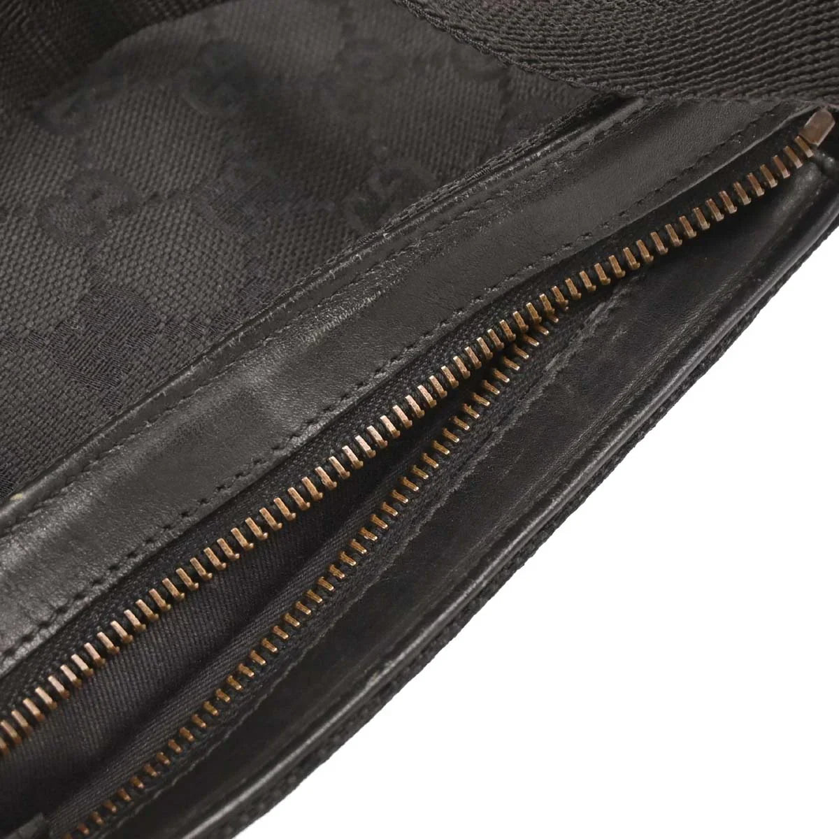 Gucci Black Canvas GG Handbag