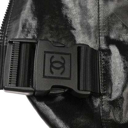 Chanel 2006-2008 Black PVC Sport Line Shoulder Bag