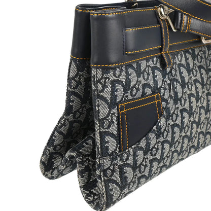 Christian Dior 2001 Navy Trotter Handbag