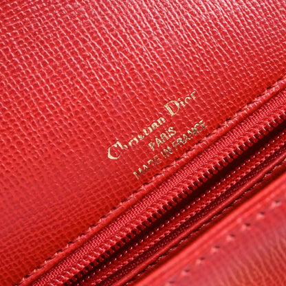 Christian Dior Red Leather Handbag