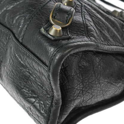 Balenciaga Black Classic Mini City 2way Shoulder Handbag