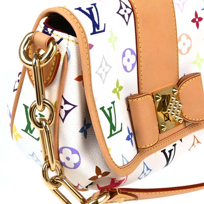 Louis Vuitton 2010 White Monogram Multicolor Patty Chain Handbag M40305