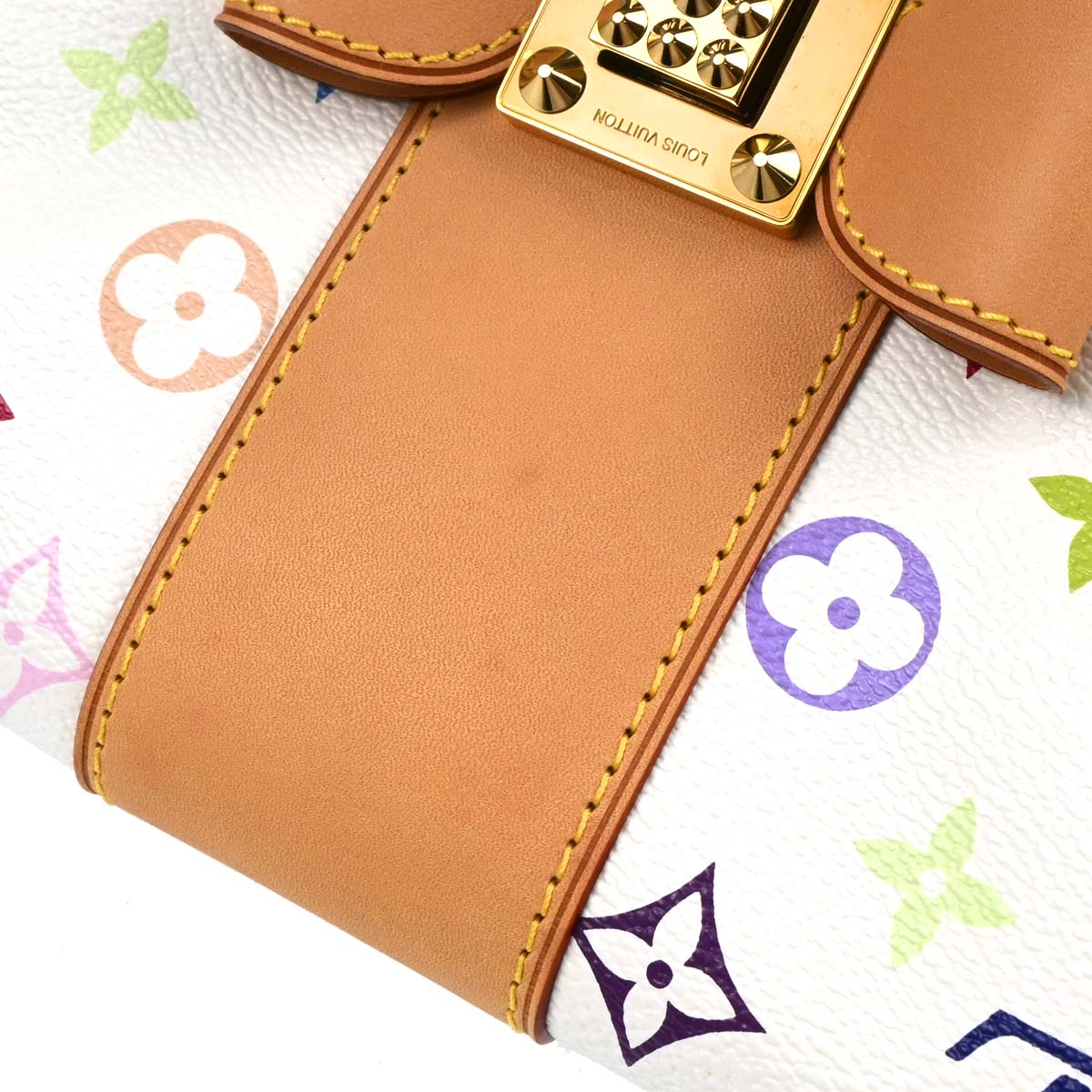 Louis Vuitton 2010 White Monogram Multicolor Patty Chain Handbag M40305