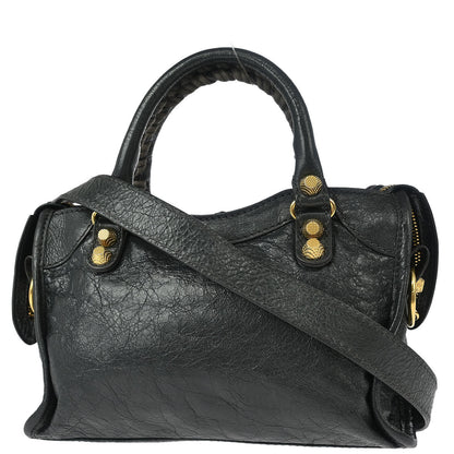 Balenciaga Gray Giant Mini City 2way Shoulder Handbag