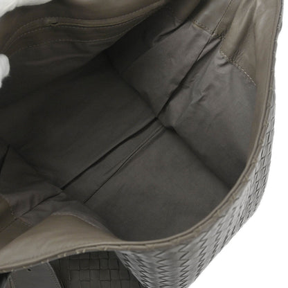 Bottega Veneta Gray Intrecciato Messenger Bag