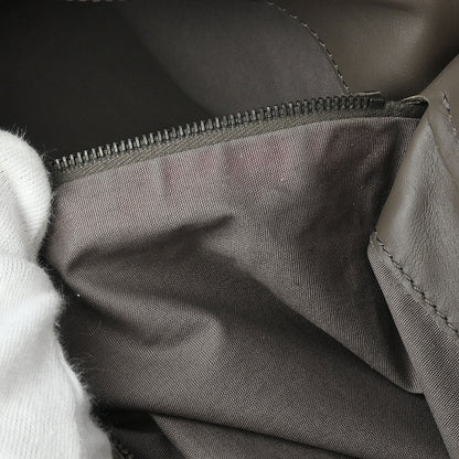 Bottega Veneta Gray Intrecciato Messenger Bag