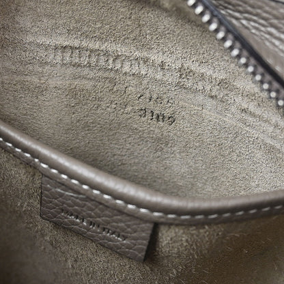 Celine Gray Leather Nano Luggage Tote Bag