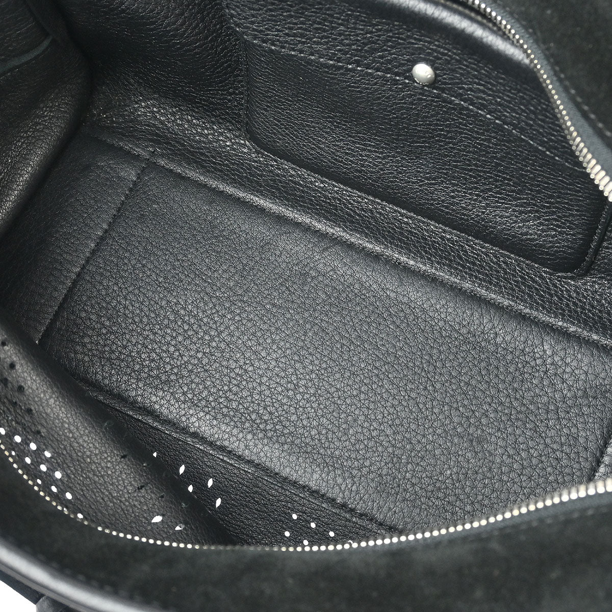 Loewe 2014 Black Perforated Suede Amazona 28 Handbag