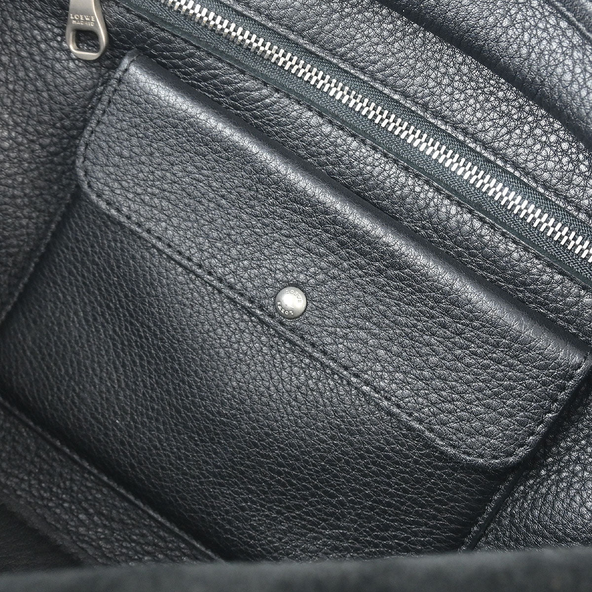 Loewe 2014 Black Perforated Suede Amazona 28 Handbag