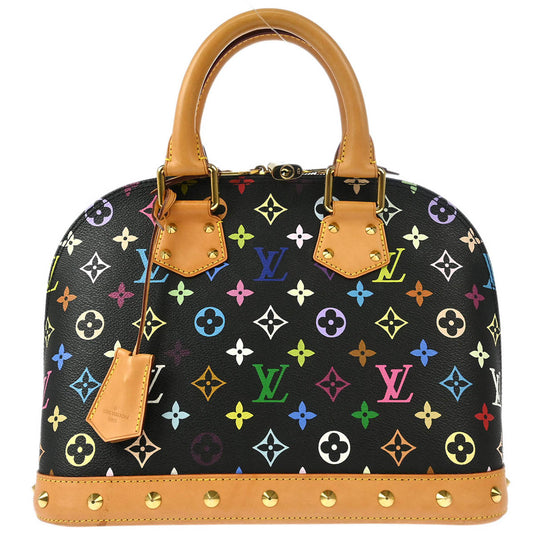 Louis Vuitton 2014 Black Monogram Multicolor Alma PM Handbag M40444