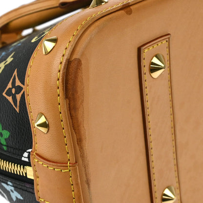 Louis Vuitton 2014 Black Monogram Multicolor Alma PM Handbag M40444