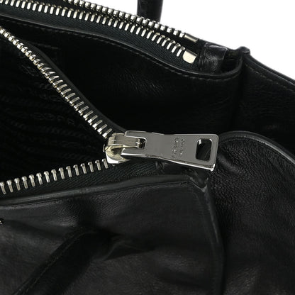 Prada Black Calfskin 2way Shoulder Tote Bag