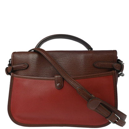 Loewe 2013 Red Brown Cartero 28 2way Shoulder Handbag