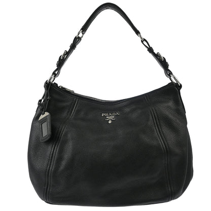 Prada Black Calfskin Shoulder Bag