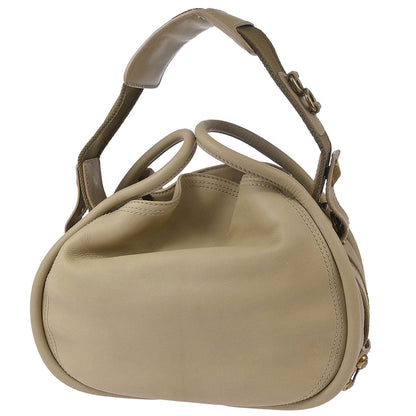Christian Dior Beige Lattice Shoulder Bag