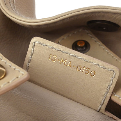 Christian Dior Beige Lattice Shoulder Bag