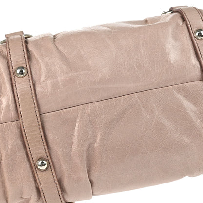 Miu Miu Light Pink Calfskin 2way Shoulder Tote Bag