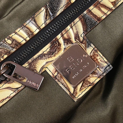 Fendi * Beige Lynx Fur Tote Handbag