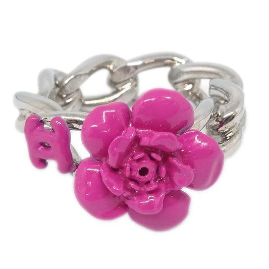 Chanel Ring Silver Camellia #53 04P