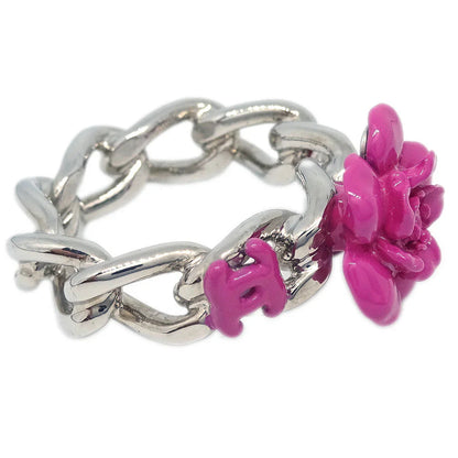 Chanel Ring Silver Camellia #53 04P