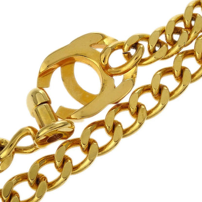 Chanel Chain Necklace Pendant Turnlock Gold 96P